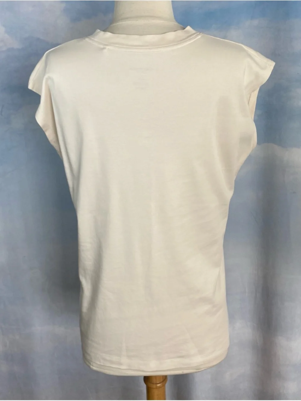 MM Lafleur Ivory Alina Muscle Tee Size Size Large - Picture 5 of 7